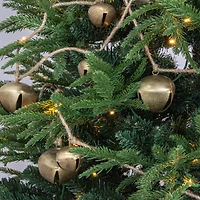 Hello Honey® 6.3ft. Gold Finish Metal Jingle Bell Garland