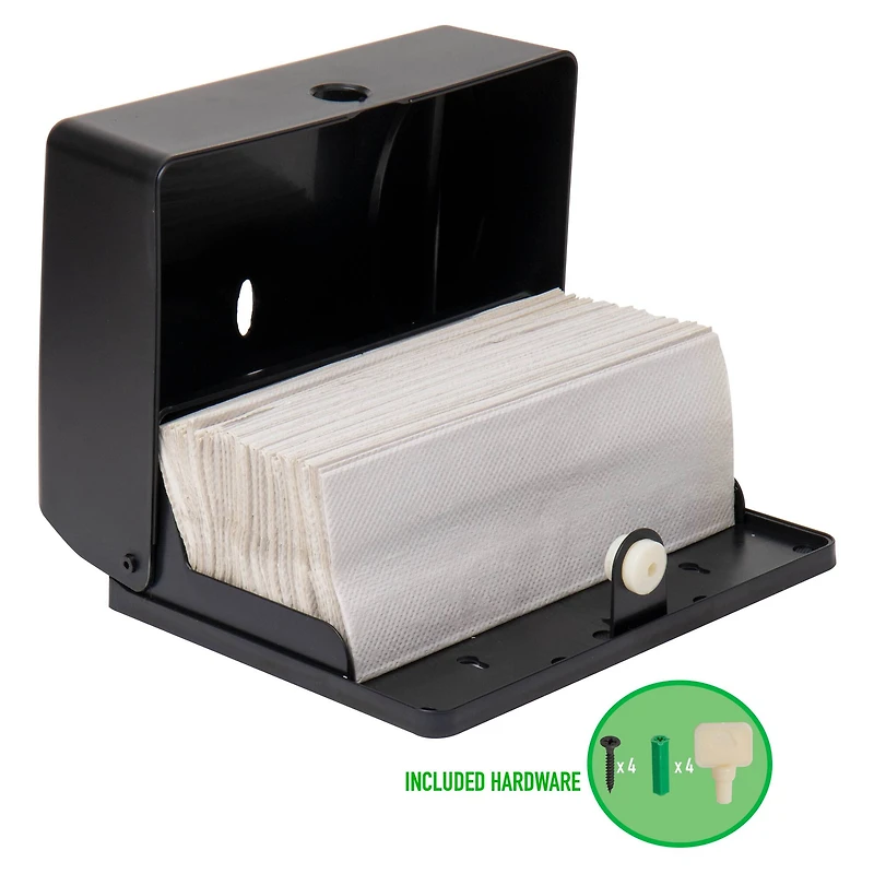 Mind Reader Black Multi-Fold Paper Towel Dispenser