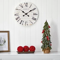 2ft. Unlit Flocked Christmas Artificial Tree with Berries & Pinecones