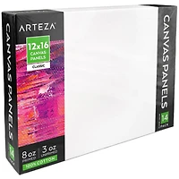 Arteza® 12" x 16" White Canvas Panels, 14ct.