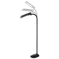 OttLite 62" Black 18W Wingshade Floor Lamp