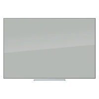 U Brands Gray 36" x 24" Frameless Non-Magnetic Glass Dry-Erase Board