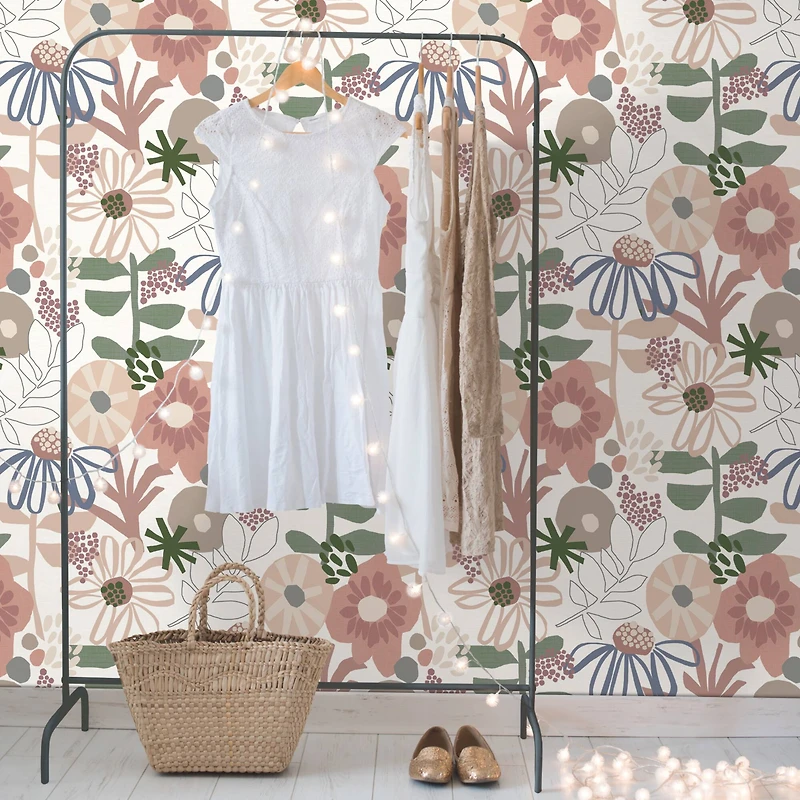 RoomMates Mr. Kate Desert Floral Peel & Stick Wallpaper