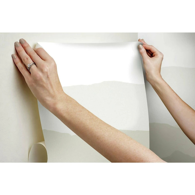 Wanderlust White Peel & Stick Mural