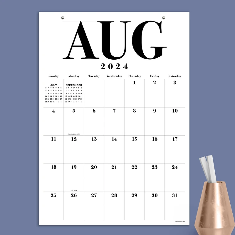 TF Publishing 2024-2025 Medium Art Poster Wall Calendar
