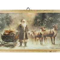 15" x 8" Santa with Sled & Gifts Wall Décor by Ashland®