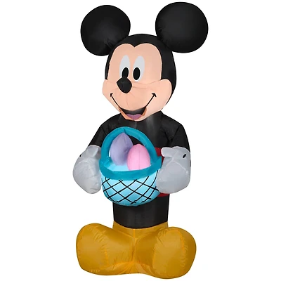 3.5ft. Airblown® Inflatable Mickey with Easter Basket