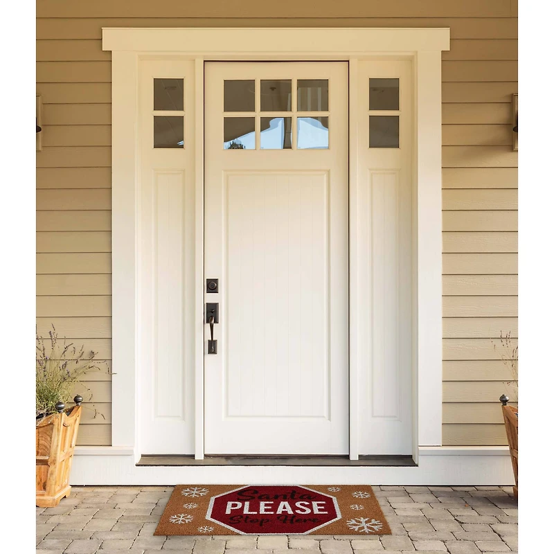 DII® Santa Please Stop Sign Doormat