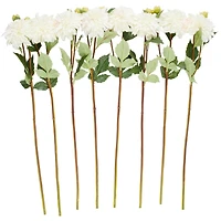 30" White Dahlia Artificial Flower Stem, 8ct.