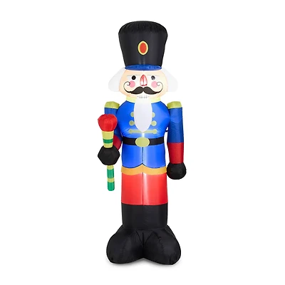Glitzhome® 8ft. Inflatable Nutcracker With Lights