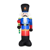 Glitzhome® 8ft. Inflatable Nutcracker With Lights