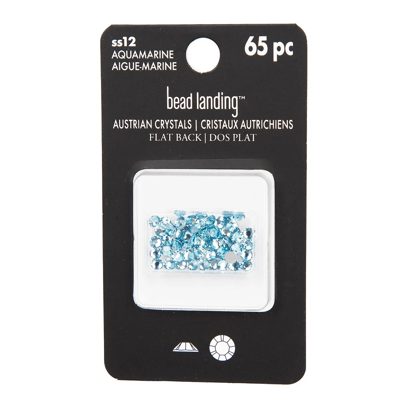 SS12 Round Flatback Austrian Crystals by Bead Landing