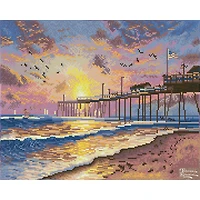 Diamond Dotz® Intermediate 20213 Thomas Kinkade Footprints in the Sand Diamond Painting Kit
