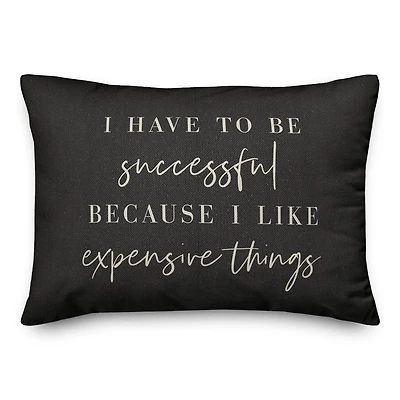 I Like Expensive Things Indoor/Outdoor Lumbar Pillow