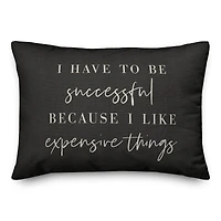 I Like Expensive Things Indoor/Outdoor Lumbar Pillow