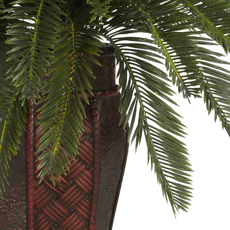 19" Double Cycas with Vase