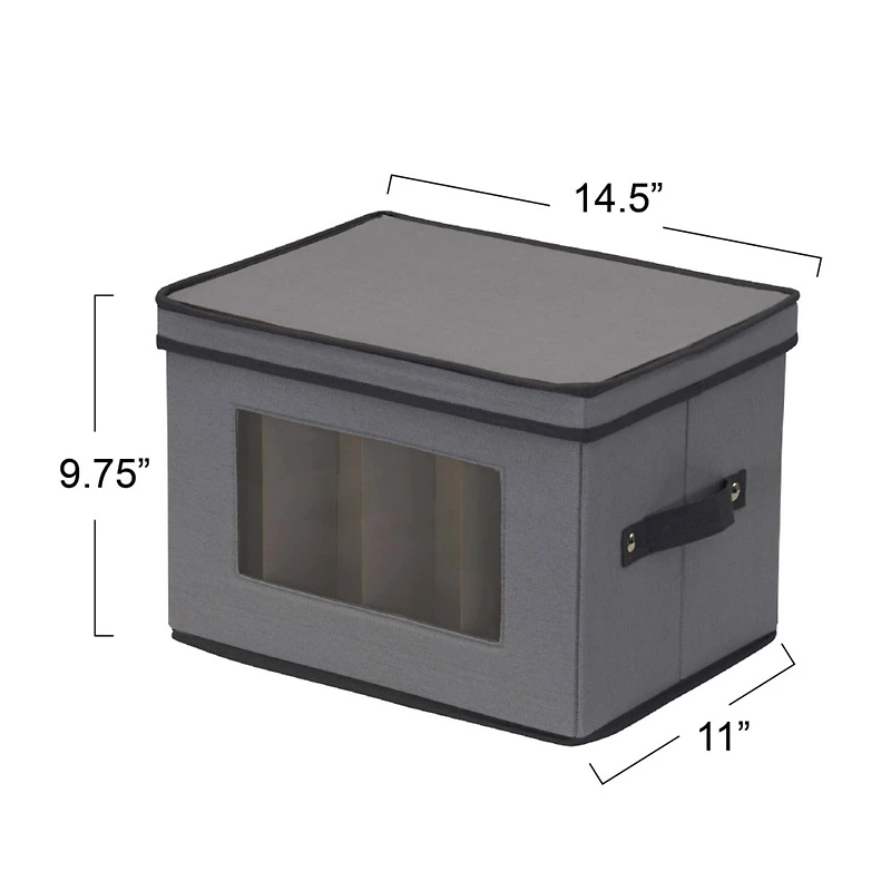 Household Essentials Champagne Glassware Storage Box