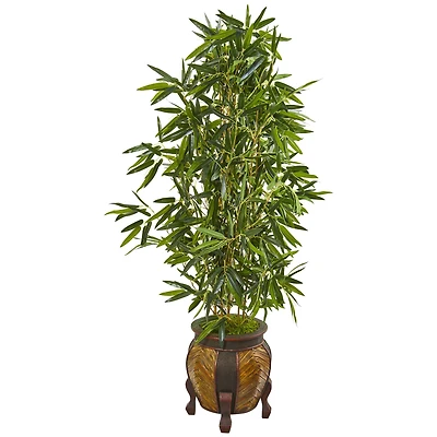 5ft. Bamboo Tree in Decorative Planter