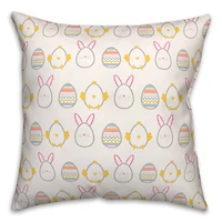Easter Egg Disguises 18" x 18" Throw Pillow