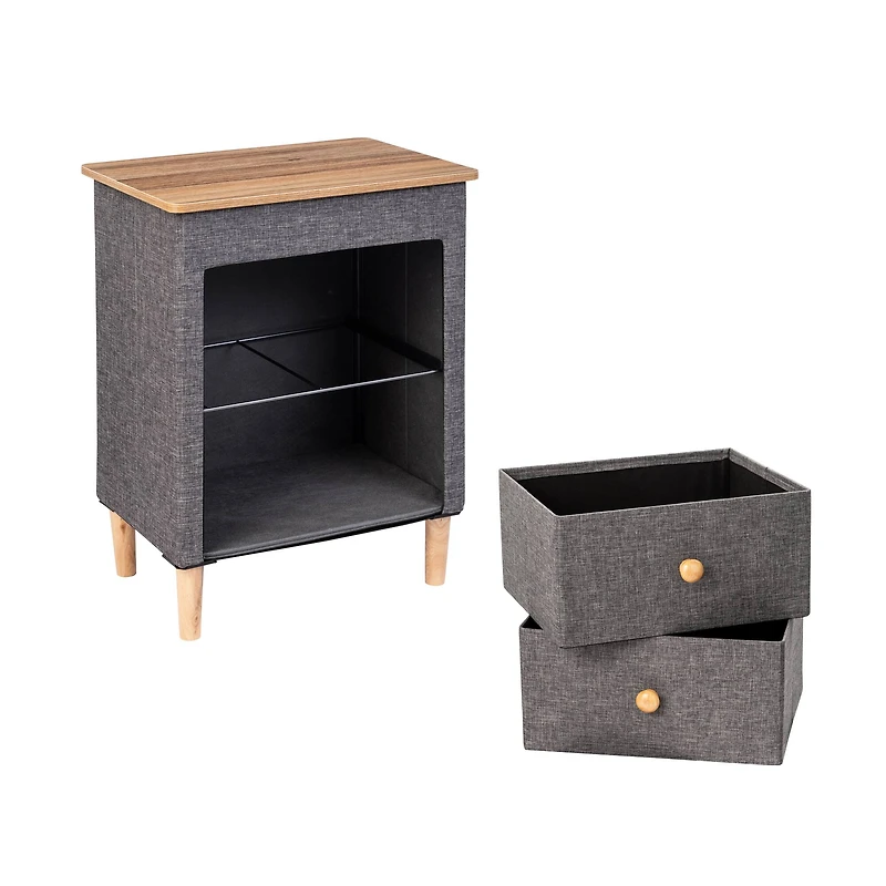 Honey Can Do 2 Drawer Fabric Storage Organizer