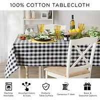 DII® 84" Glad Tidings Plaid Tablecloth