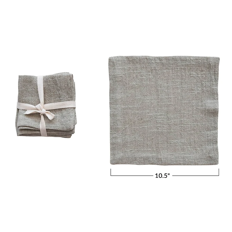 Hello Honey® Sage Farmhouse Square Cocktail Napkins Set