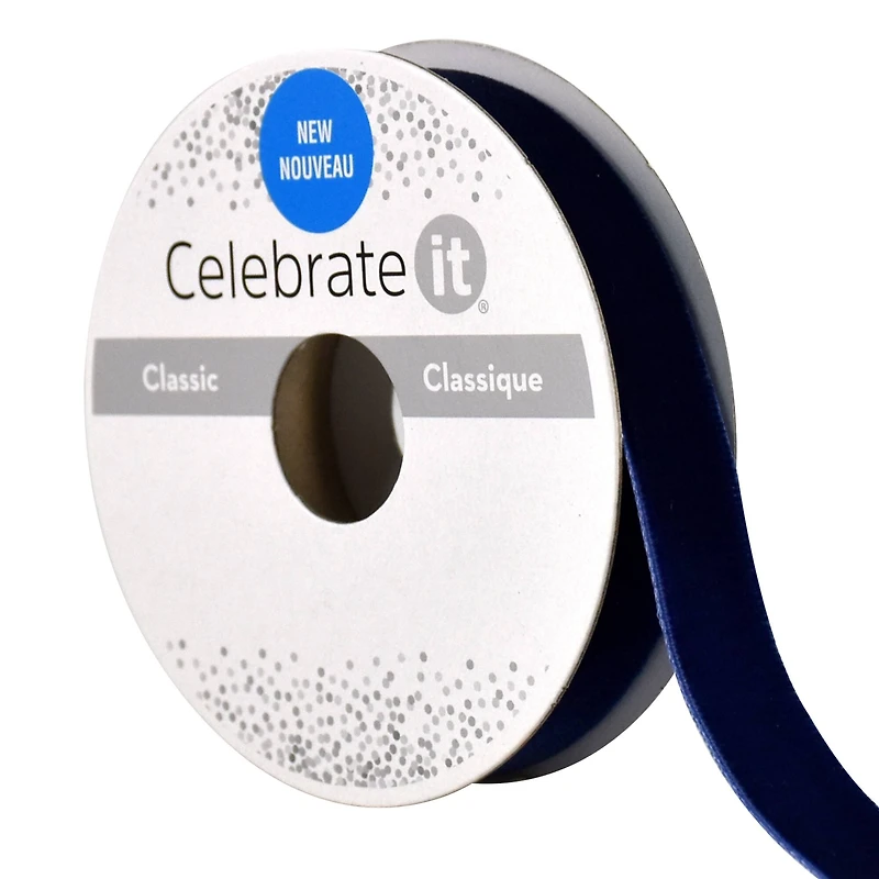 12 Pack: 5/8" x 3yd. Velvet Ribbon by Celebrate It™