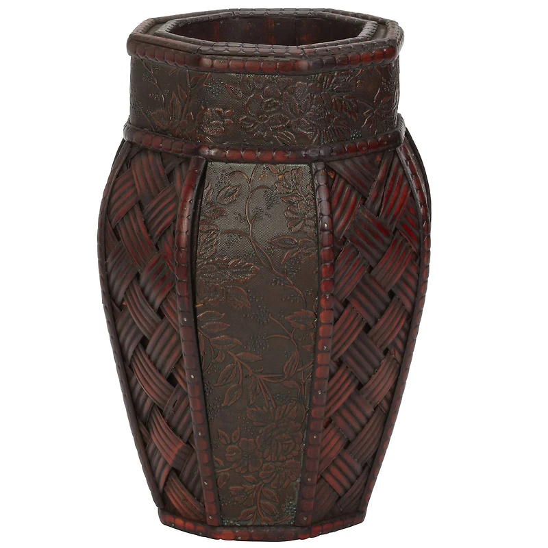 Wood & Weave Panel Decorative Planters, 2ct.