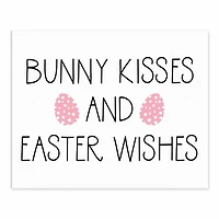 Bunny Kisses and Easter Wishes Tabletop Canvas