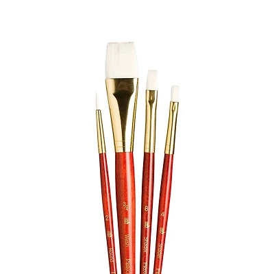 Princeton™ RealValue™ Golden Taklon Brush 4 Piece Set