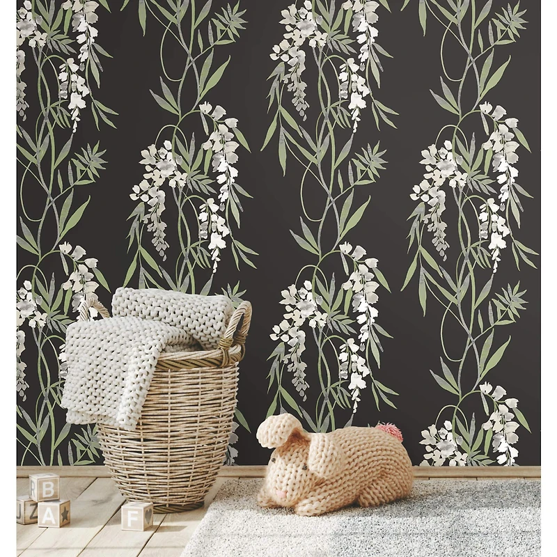 RoomMates Nouveaux Wisteria Peel & Stick Wallpaper
