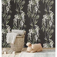 RoomMates Nouveaux Wisteria Peel & Stick Wallpaper