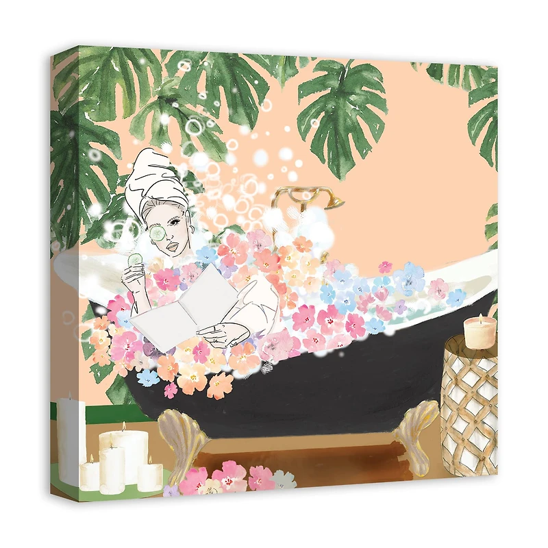 Tub Girl Canvas Wall Art