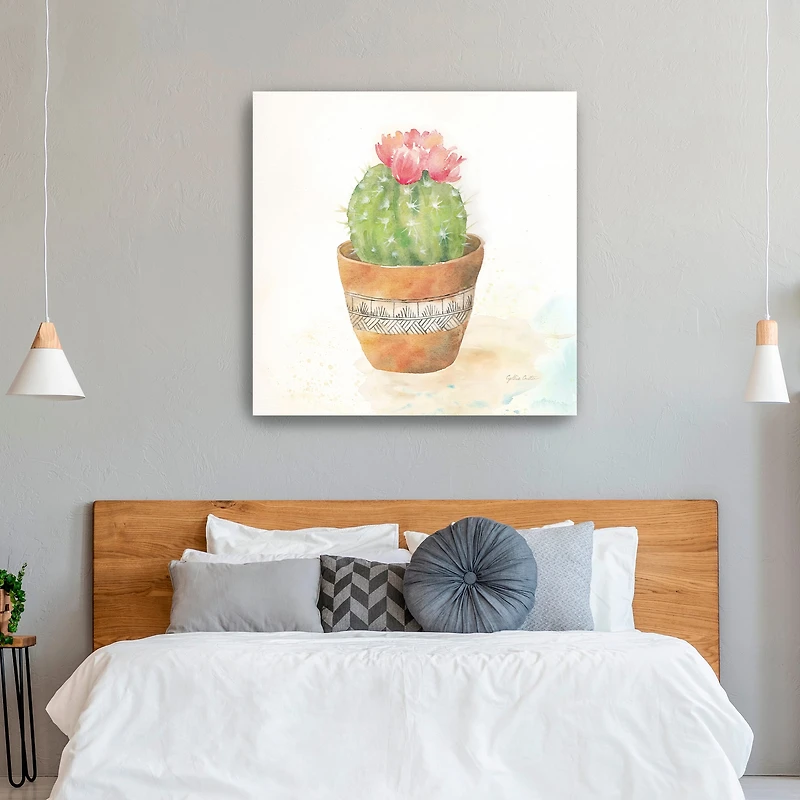 Cactus Pots IV Canvas Giclee