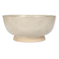 Hello Honey® 10" Cream Speckled Glaze Stoneware Bowl