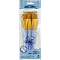Royal & Langnickel® Crafter's Choice™ Golden Taklon Large Brush Set