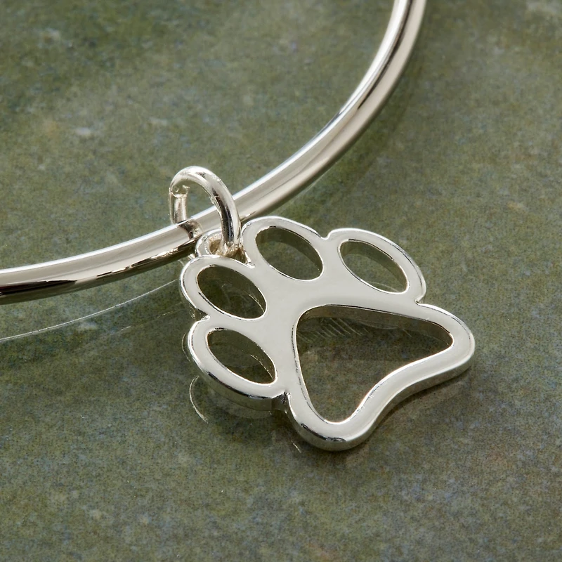 Charmalong™ Silver Plated Paw Charm by Bead Landing™