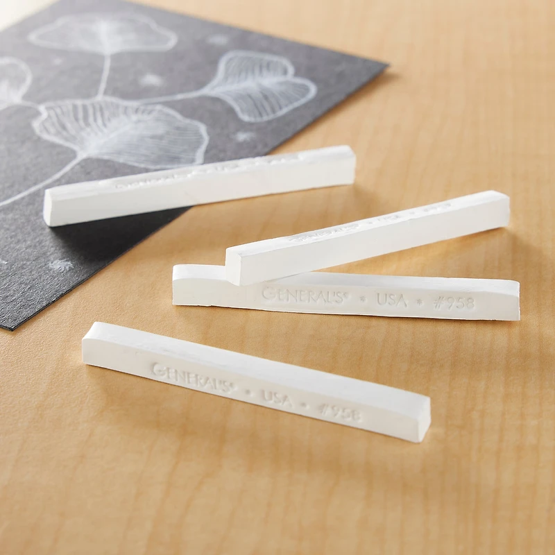 General's® Compressed Charcoal White® Sticks