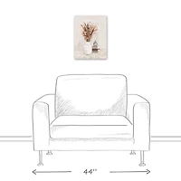 Grass In Vase 12" x 16" Canvas Wall Art