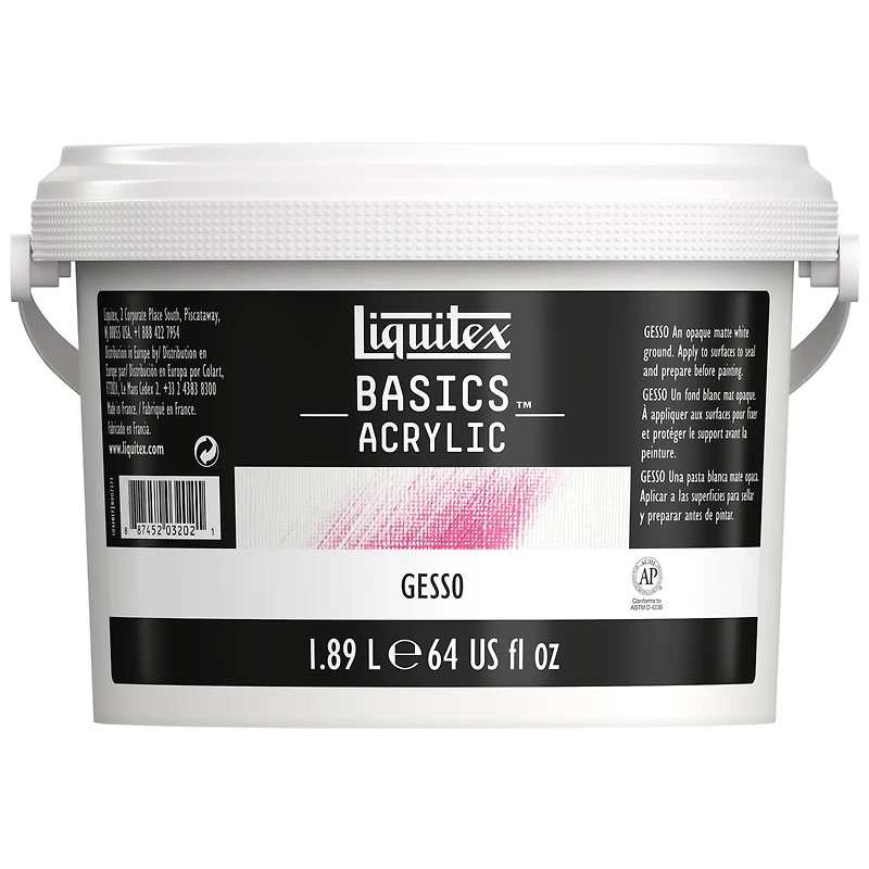 4 Pack: Liquitex BASICS® Gesso, 64oz.