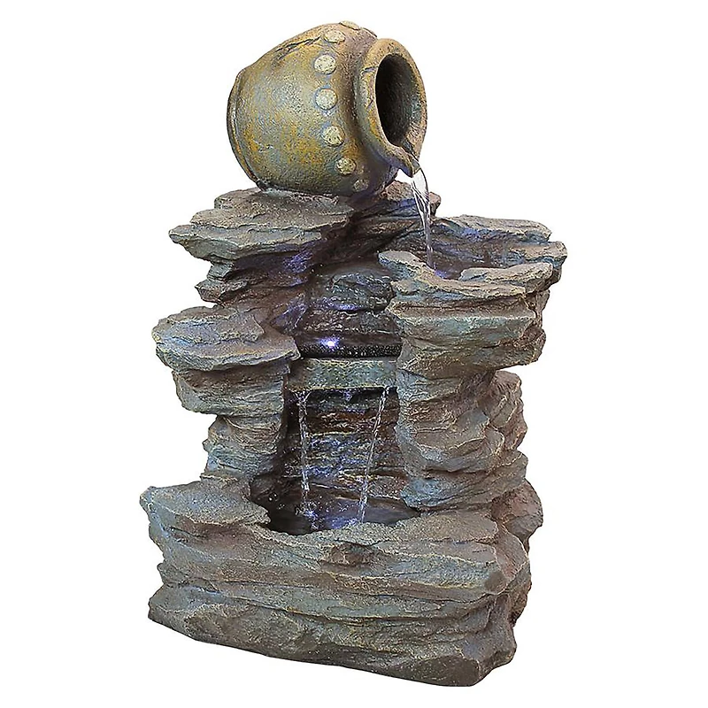 Design Toscano Spilling Jug Cascading Garden Fountain