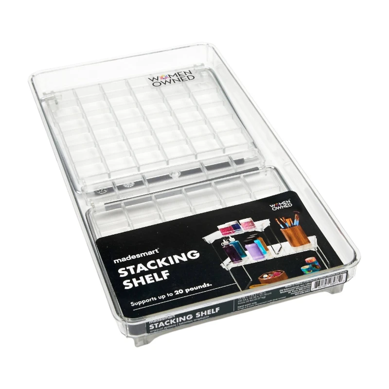 madesmart® Medium Clear Stacking Shelf