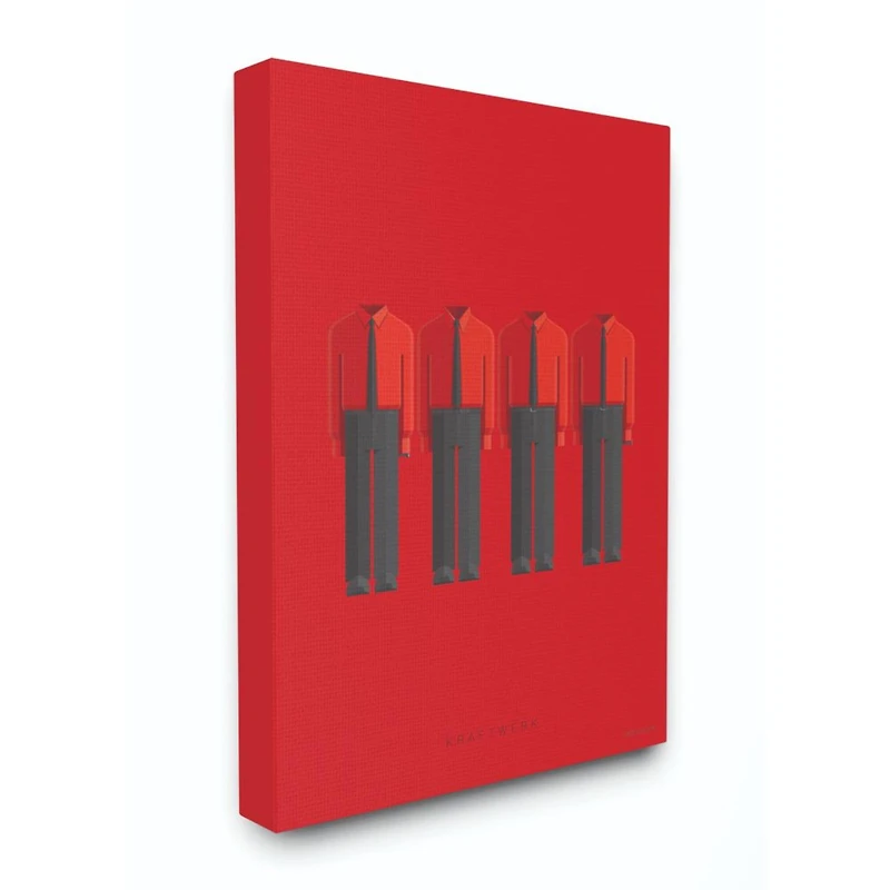 Stupell Industries Kraftwerk Minimalist Illustration Canvas Wall Art