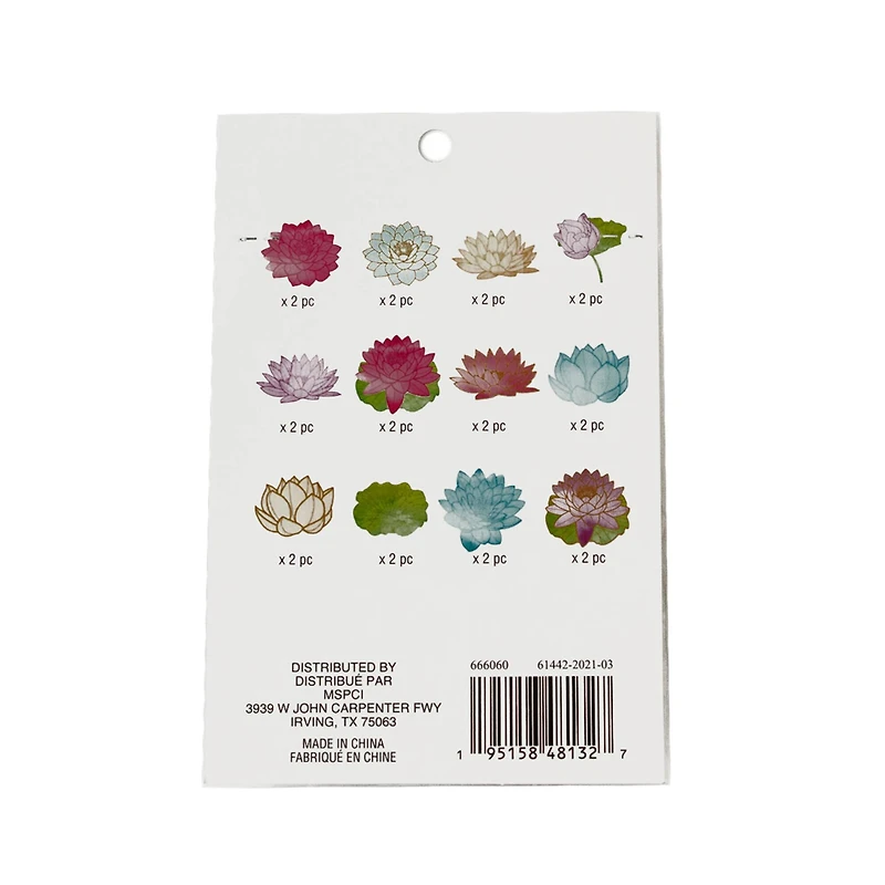 Lotus Flower Die Cut Stickers by Recollections™