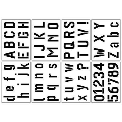 Alphabet Bold Sans Serif Stencils, 7" x 10" by Craft Smart®