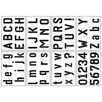 Alphabet Bold Sans Serif Stencils, 7" x 10" by Craft Smart®