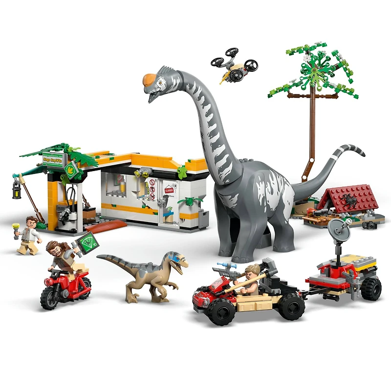LEGO® Jurassic World Raptor & Titanosaurus Tracking Mission Dinosaur Toy 76973