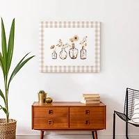 Amber Flower Jar Still 20" x 24" Canvas Wall Art