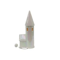 11.75" Iridescent White Church LED Tabletop Décor by Ashland®