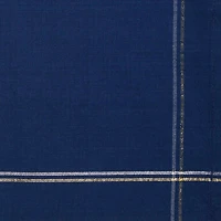 DII® Blue with Silver & Gold Border Napkins, 6ct.